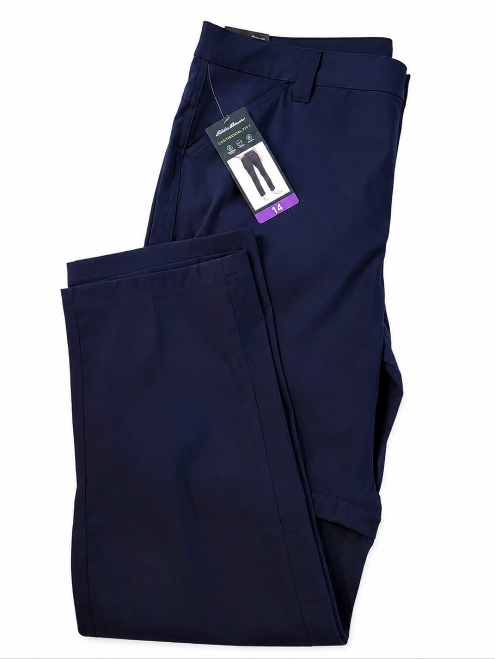 Eddie Bauer Womens  Convertible Pants 14 Blue NWT Hiking Outdoors